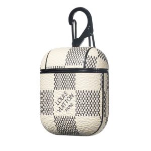 Louis Vuitton White Checkerboard Airpods Pro 1 2 3 Case