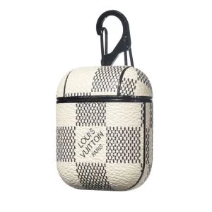Louis Vuitton White Checkerboard Airpods Pro 1 2 3 Case