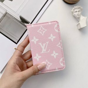 Card Holder Pocket Organizer - Pink