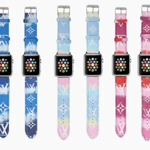 Louis Vuitton Apple Watch Band Straps Compatible iWatch 6 5 4 3 2 1 38mm 40mm 41mm/ 42mm 44mm 45mm Replacement Band