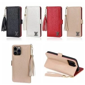 New Louis Vuitton Red Wallet Case for iPhone 12 11 13 14 15 Pro Max Xs Max XR 7 8 Plus