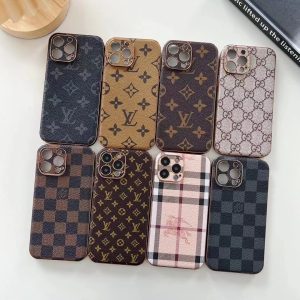 [SLIM FIT]Louis Vuitton Plating Full Camera Cover Case for iPhone 11 12 13 14 15 Pro Max 7 8 Plus Xs Max - IPHONE 12 PRO