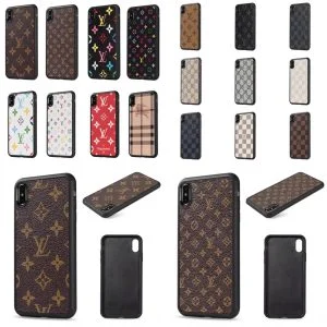 [SLIM FIT]Louis Vuitton Thin Leather Case for iPhone 11 12 13 14 15 Pro Max 12 13 Mini 7 8 Plus Xs Max