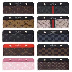 [SLIM FIT] Louis Vuitton Monogram Wallet Case for iPhone 15 14 13 12 11 Pro Max