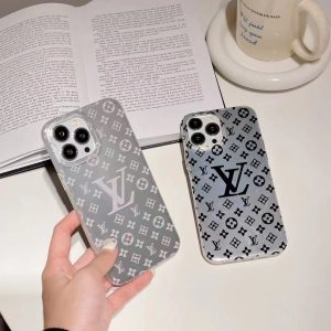 Louis Vuitton Glitter Slim Phone Case for iPhone 15 14 13 12 11 Pro Max - IPHONE 12 PRO