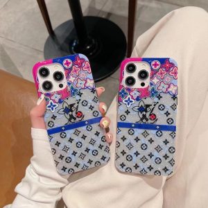 Louis Vuitton Glitter Slim Phone Case for iPhone 15 14 Pro Max 13 12 11 - IPHONE 12 PRO