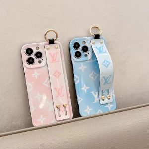 Louis Vuitton Fashion Wrist Strap Case for iPhone 15 14 13 12 11 Pro Max - IPHONE 12 PRO