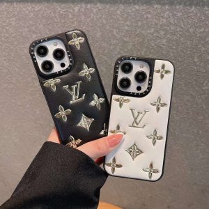 Louis Vuitton Luxury Elegant Classic Leather Phone Case for iPhone 15 14 Pro Max 13 12 11