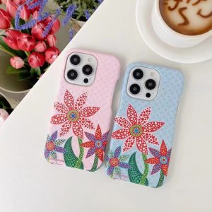 Louis Vuitton Flowers Ultra Thin Leather Phone Case for iPhone 15 14 13 12 Pro Max - IPHONE 12 PRO