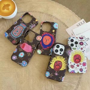 Louis Vuitton Monogram Classic Leather Phone Case for iPhone 15 14 13 12 Pro Max - IPHONE 12 PRO