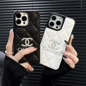 Chanel Luxury Elegant Leather Phone Case for iPhone 15 14 Pro Max 13 12 11 - IPHONE 11