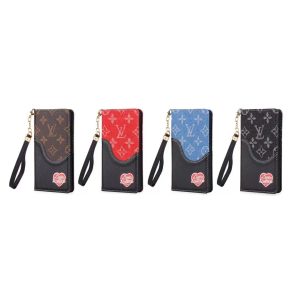 Louis Vuitton Monogram Vintage Wallet Flip Leather Case for iPhone 15 14 Pro Max 13 12 11 XR XS 7 8 Plus - IPHONE X/ XS