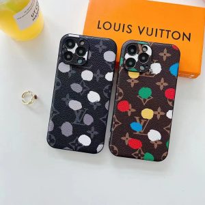 Louis Vuitton Classic Luxury Leather Phone Case for iPhone 15 14 Pro Max 13 12 11