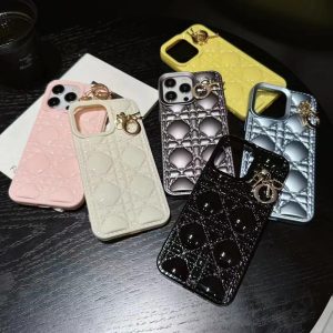 Dior Luxury Elegant Pendant Silicone Phone Case for iPhone 15 14 13 12 11 Pro Max - IPHONE 11