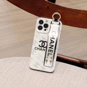 Chanel Fashion Wrist Strap Case for iPhone 15 14 13 12 11 Pro Max - IPHONE 12 PRO
