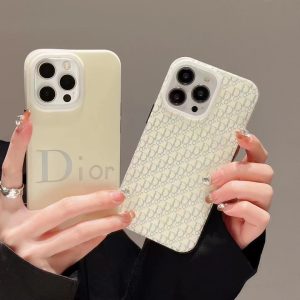 Dior Luxury Slim Shockproof Silicone Phone Case for iPhone 15 14 Pro Max 13 12 11