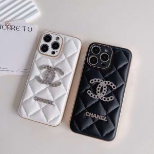 Chanel Luxury Plating Leather Phone Case for iPhone 15 14 13 12 11 Pro Max - IPHONE 11