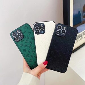 Louis Vuitton Classic Slim Leather Phone Case for iPhone 15 14 13 12 11 Pro Max XR XS 7 8 Plus