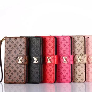 Louis Vuitton Luxury Wallet Flip Leather Case for iPhone 15 14 13 12 11 Pro Max XR XS 7 8 Plus - IPHONE X/ XS