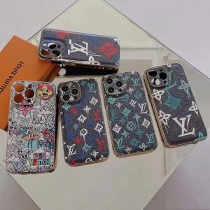 Louis Vuitton Classic Monogram Leather Case for iPhone 15 14 Pro Max 13 12 11 - IPHONE 12 PRO