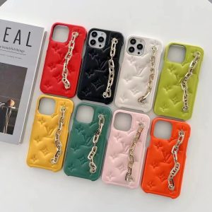 Louis Vuitton Monogram Chain Bracelet Leather Case for iPhone 15 14 Pro Max 13 12 11 XR XS 7 8 Plus - IPHONE X/ XS