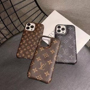 Louis Vuitton Monogram Leather Case for iPhone 15 14 13 12 11 Pro Max - IPHONE 12 PRO
