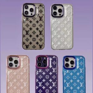 Louis Vuitton Classic Transparent Silicone Phone Case for iPhone 15 14 13 12 11 Pro Max - IPHONE 11