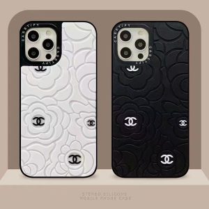 Chanel Luxury Slim Silicone Phone Case for iPhone 15 14 13 12 11 Pro Max XR XS 7 8 Plus