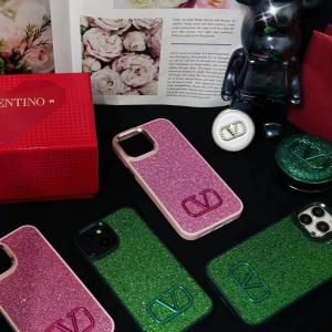 Valentino Luxury Glitter Phone Case For iPhone 15 Pro Max 14 13 12