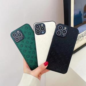 Louis Vuitton Luxury Leather Slim Phone Case For iPhone 15 Pro Max 14 13 12 11 XR XS 7 8 Plus