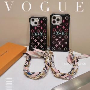 Louis Vuitton Luxury Wristband Chain Case For iPhone 15 14 13 12 11 Pro Max