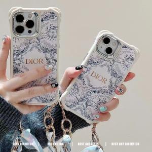 Dior Luxury Wristband Chain Case For iPhone 15 14 13 12 11 Pro Max