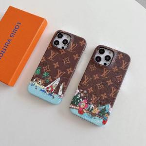 Louis Vuitton Luxury Leather Phone Case For iPhone 15 Pro Max 14 13 12